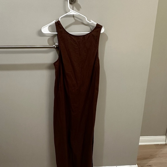 Free People Elegant Brown Sleeveless Open Back Dress - Picture 1 of 2
